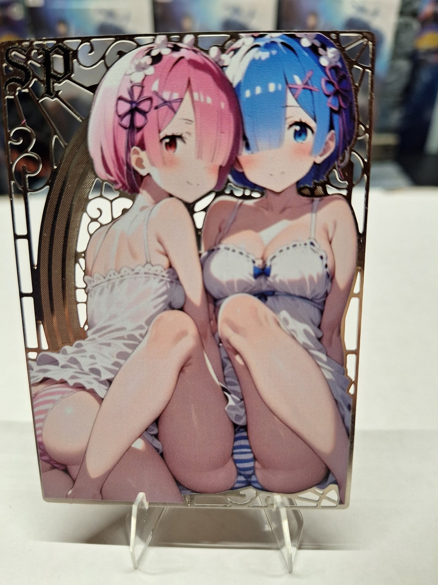 Goddess Story - Metallkarte - Re:Zero - Rem + Ram 2
