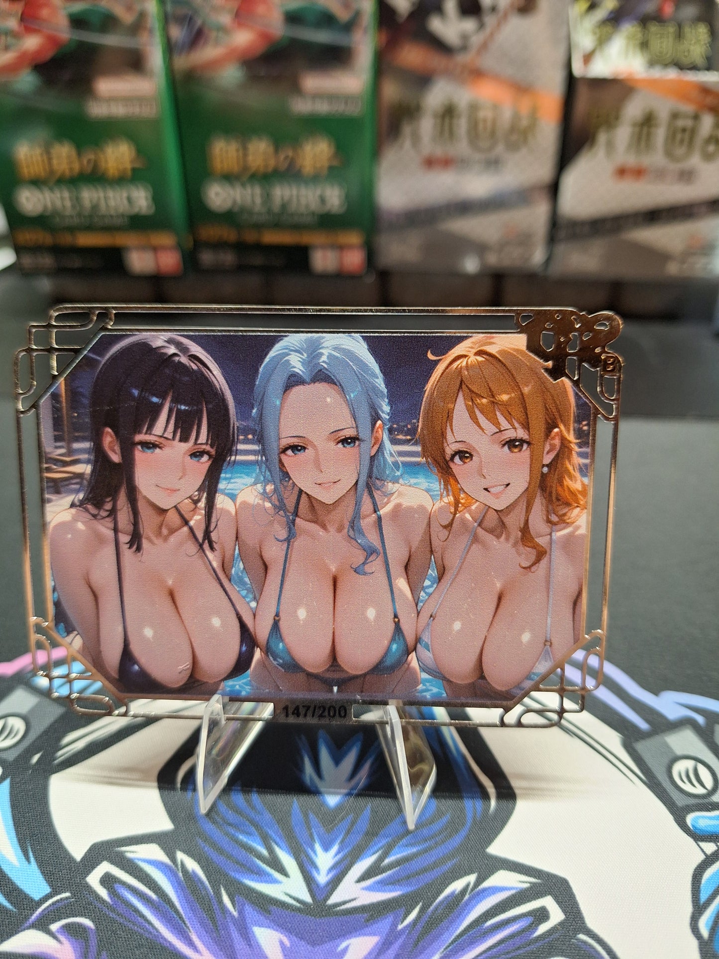 Goddess Story - Metallkarte - One Piece - Nami / Robin / Vivi