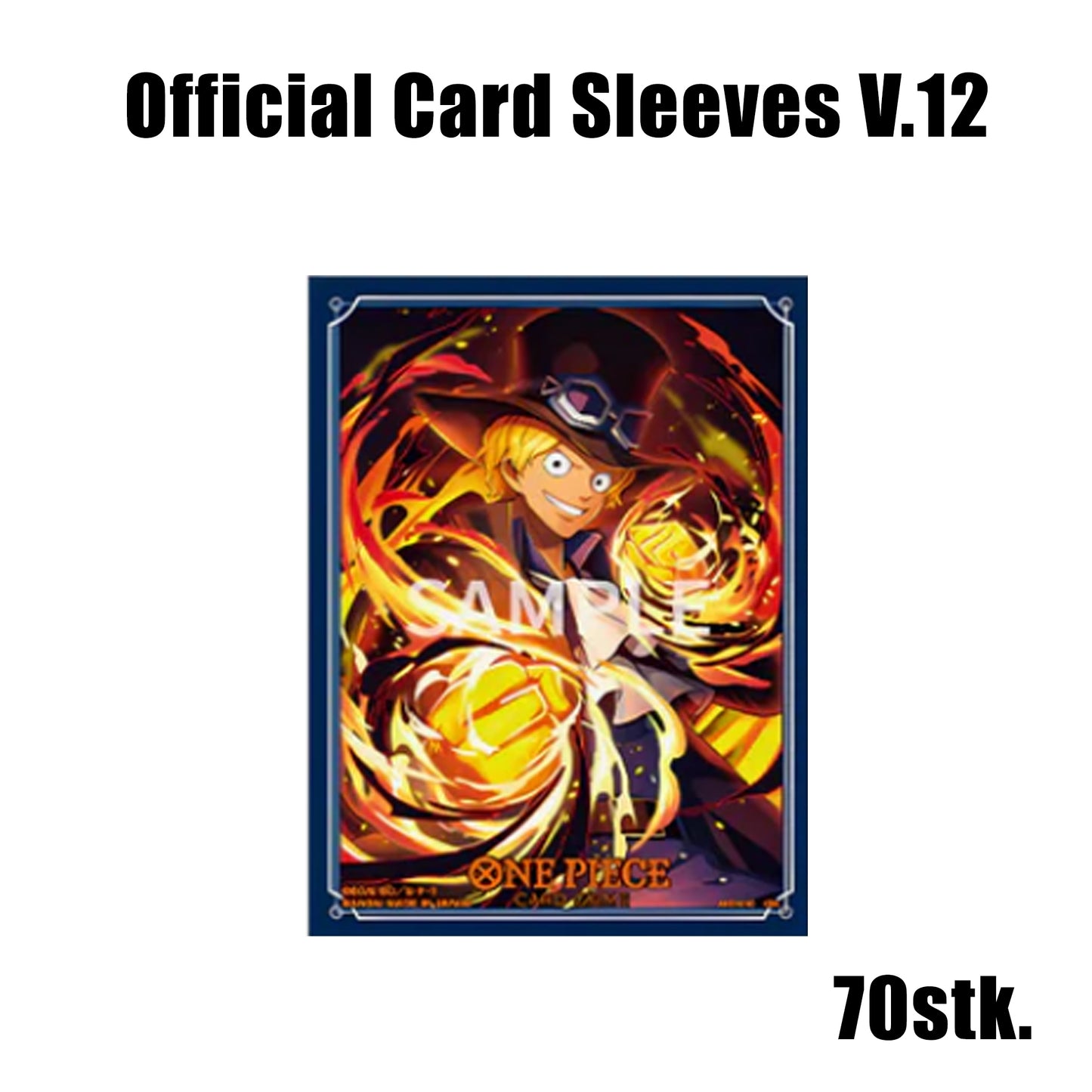 One Piece TCG Card Game - Official Card Sleeves Sabo V.12 (70 Stk.)