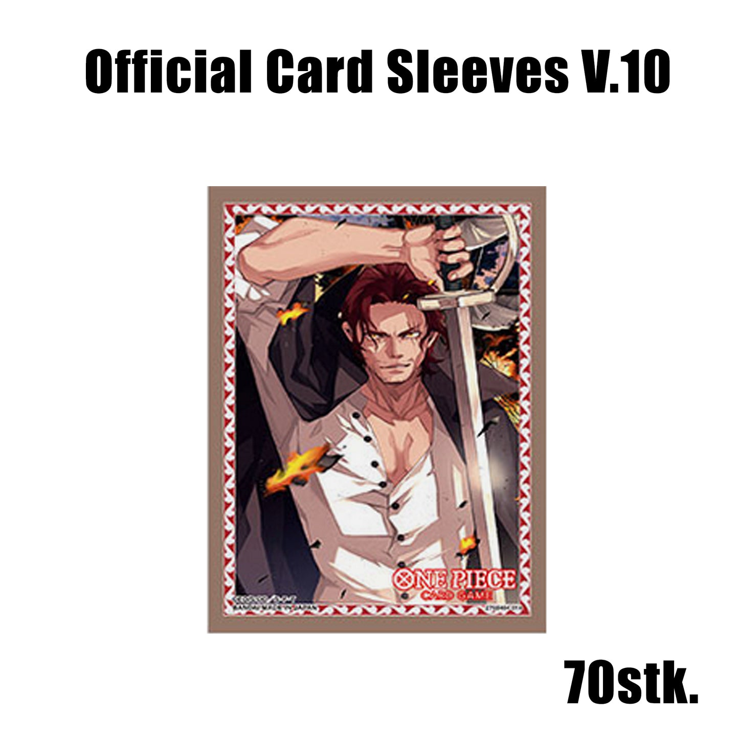 One Piece TCG Card Game - Official Card Sleeves Shanks V.10 (70 Stk.)