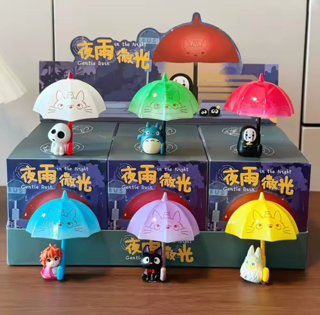 Ghibli - ☔️ Regenschirm, Gentle Rain in the Night | Blind Box Edition