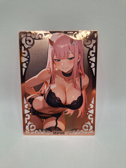 Goddess Story - Metallkarte - Darling in the Franxx - Zero Two 2