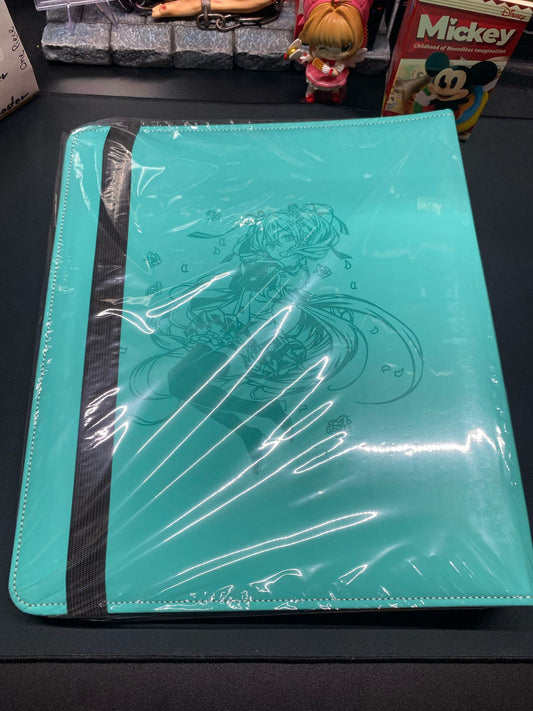 miku card binder 900Pcs 9 Pocket Anime Hatsune Book Zipper PU Leather Cards Album Display Game Collection Card Kids Toy Gift Kayou Hatsune Miku Card Binder