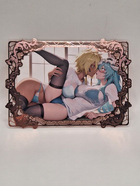 Goddess Story - Metallkarte - Bleach - Nelliel + Tia