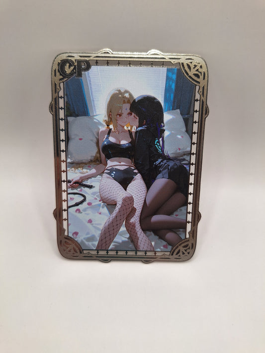 Goddess Story - Metallkarte - Naruto - Hinata + Tsunade