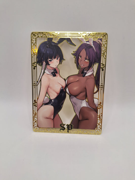 Goddess Story - Metallkarte - Bleach - Soi Fon + Yoruichi Shihouin