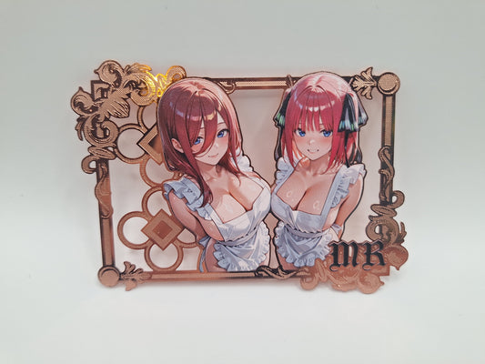 Goddess Story - Metallkarte - Hanayome - Nino Nakano + Miku Nakano