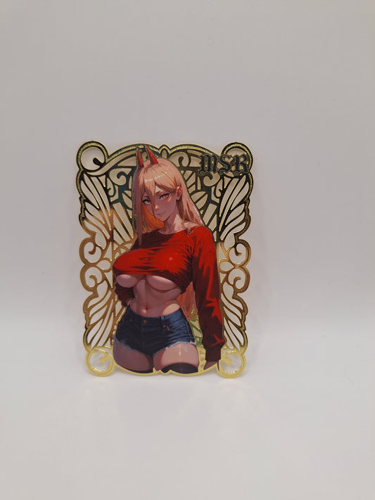 Goddess Story - Metallkarte - Chainsaw man - Power