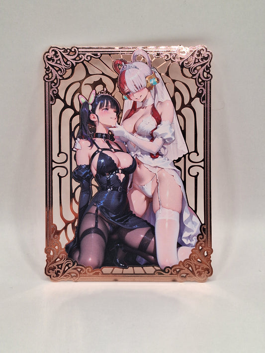 Goddess Story - Metallkarte - Demon slayer / One Piece - Tsuyuri Kanao + Uta