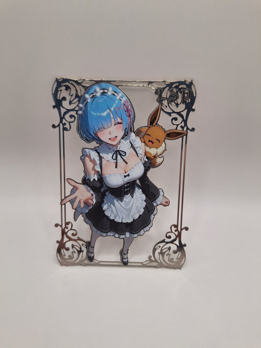 Goddess Story - Metallkarte - Re:Zero - Rem 4